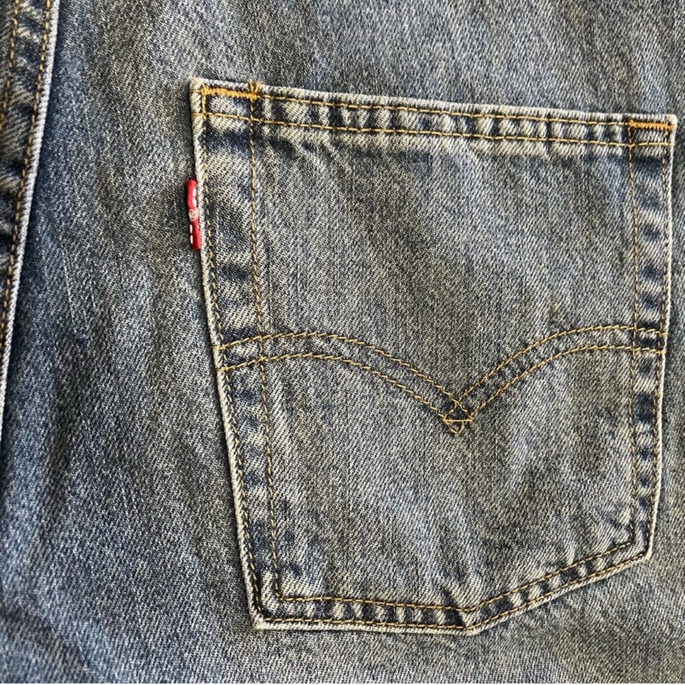 Levi’s Vintage Shortall Overall Shorts Free Ride - Picture 10 of 14